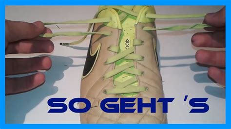 adidas schuhe binden fussballschuhe|So binden Profis ihre Fußballschuhe .